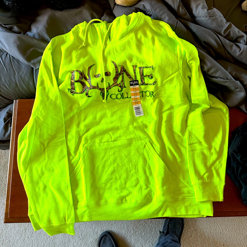 Brand New Yellow Bone Collector Hoodie